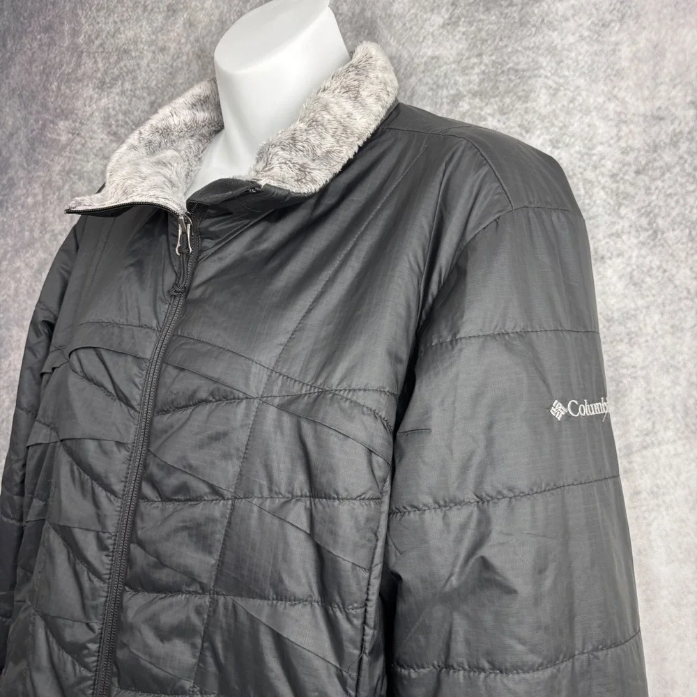 Columbia Women's Frostfecta Omni-Heat Water Resistant Jacket Coat in Black Sz XL